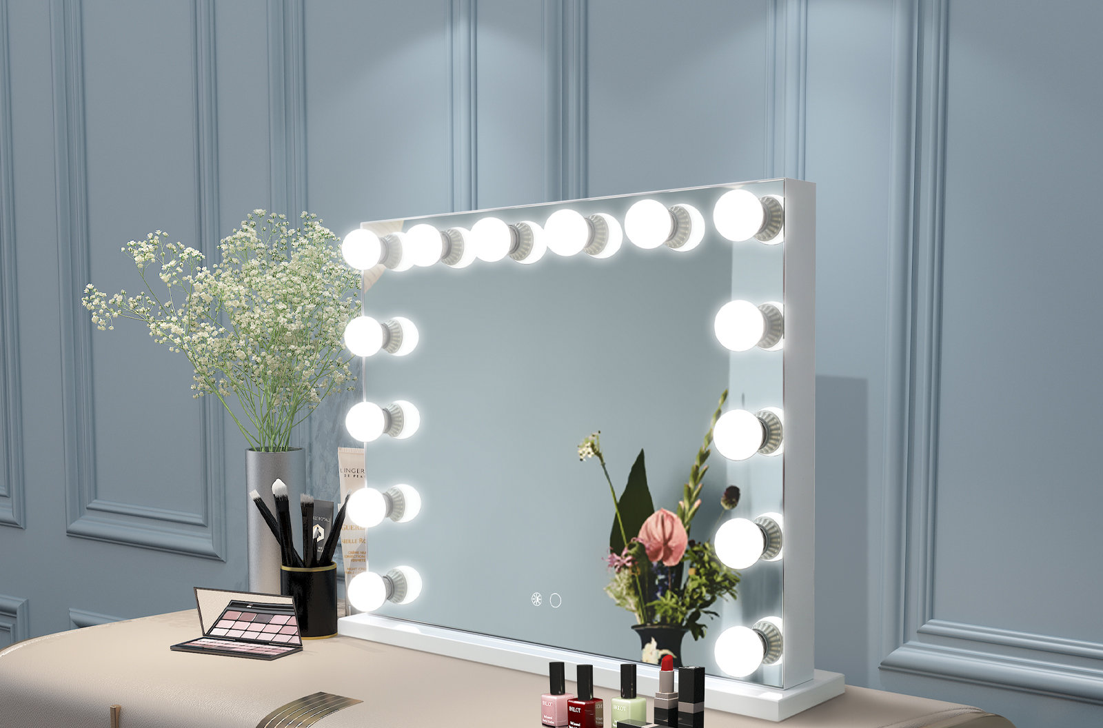Rosdorf Park Large Vanity Makeup Mirror - Large Makeup Mirror Rosdorf Park Large Vanity Makeup Mirror - Large Makeup Mirror