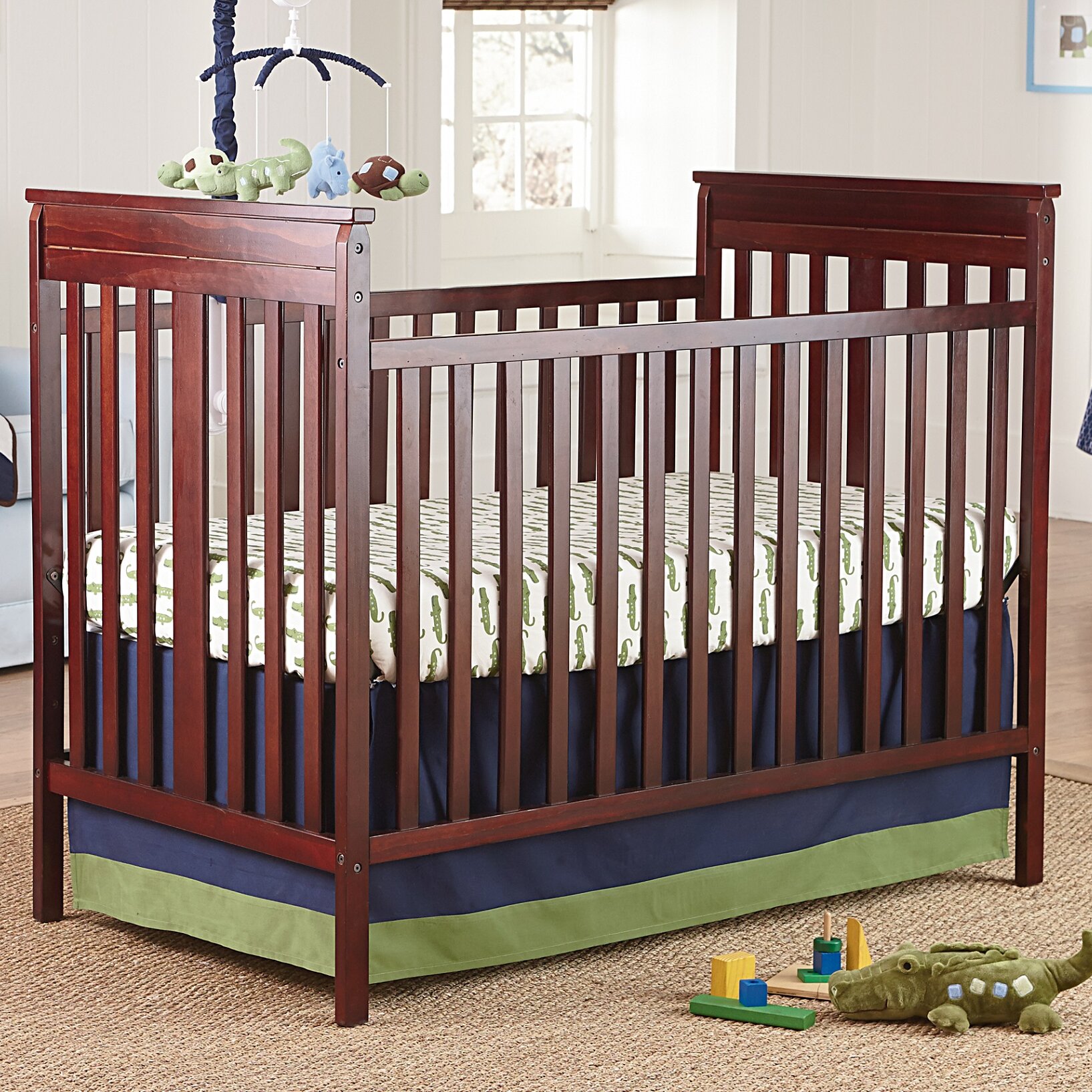 alligator crib bedding