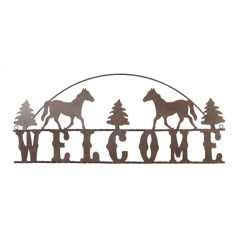 Millwood Pines Welcome Sign Wall Decor Wayfair