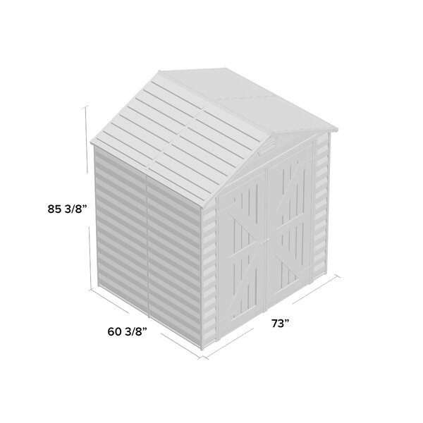 SkyLight 6 ft. W x 5 ft. D Polycarbonate Storage Shed