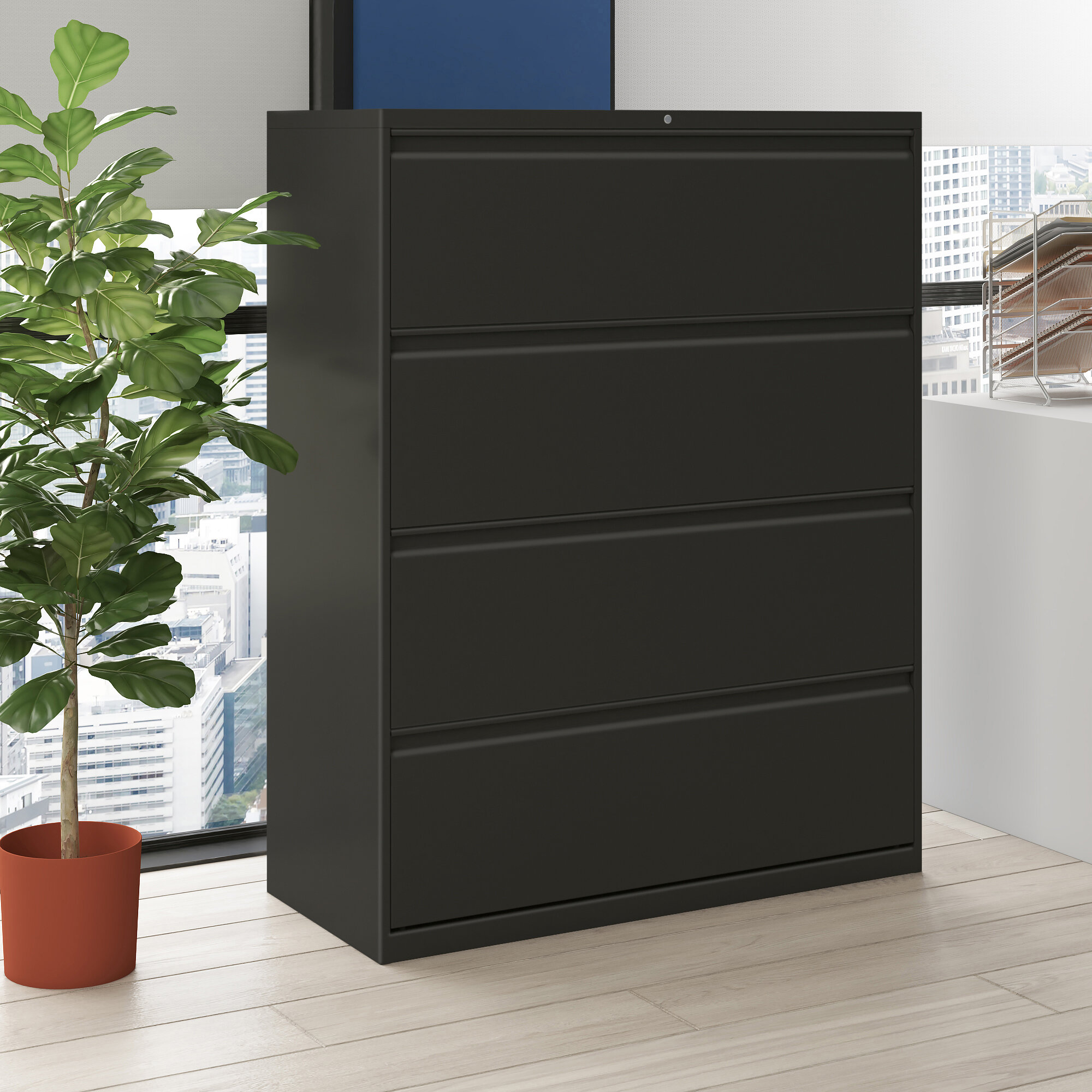 Alera 4 Drawer Vertical Filing Cabinet Wayfair