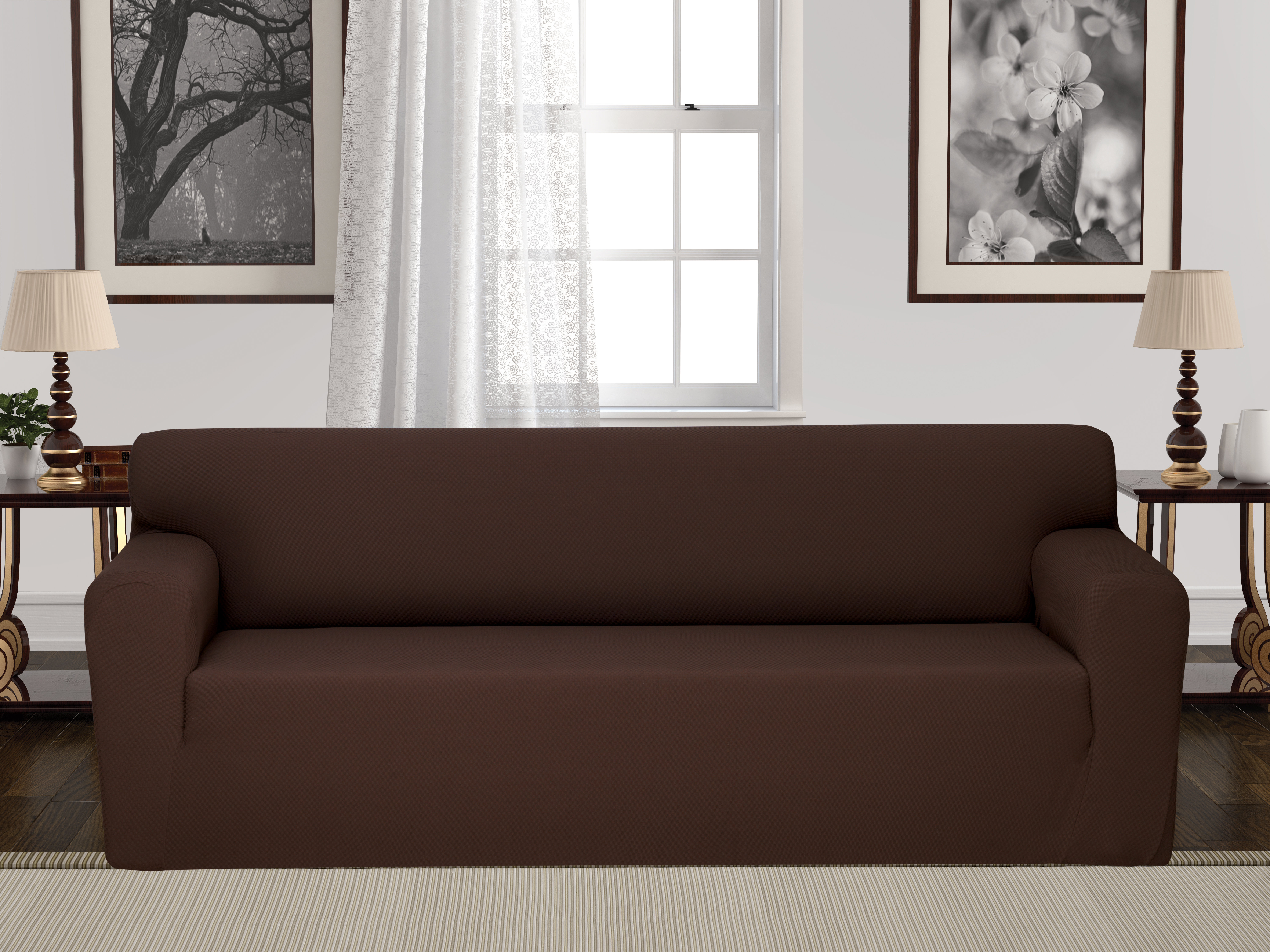 Rebrilliant Anti Slip Box Cushion Sofa Slipcover Reviews Wayfair