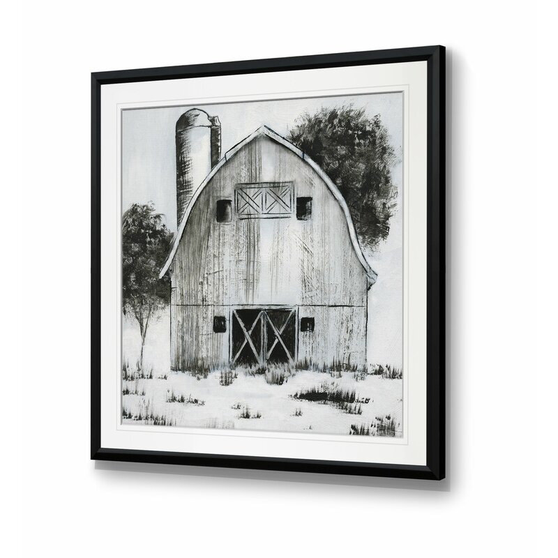 Black And White Barn I Oil Painting Print Reviews Joss Main