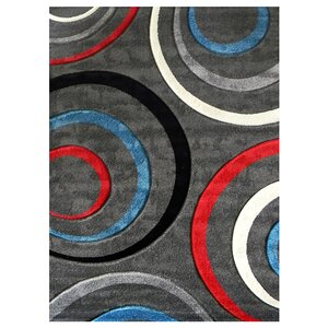 Studio 605 Grey Geometric Area Rug