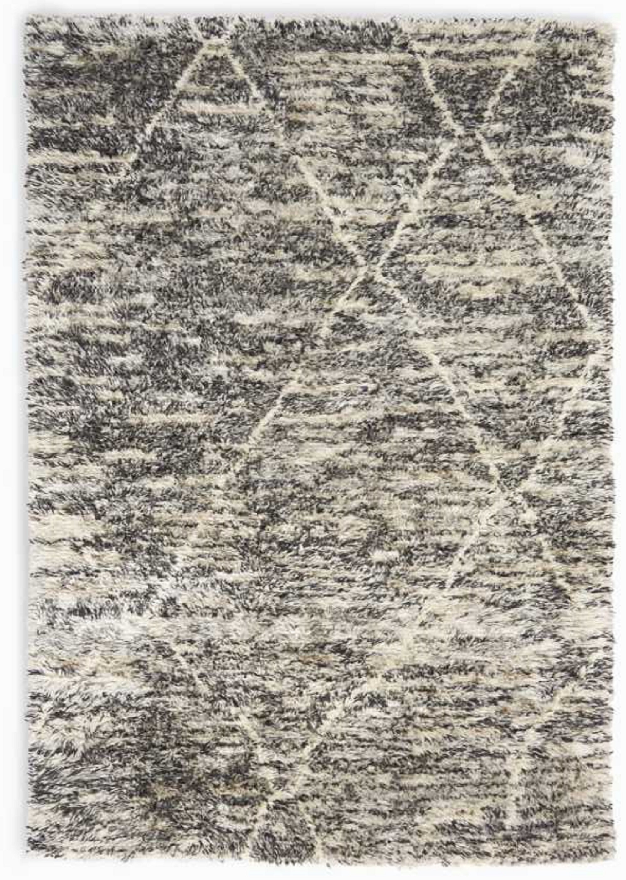 San Antonio Contemporary Abstract Handmade Gray Ivory Area Rug