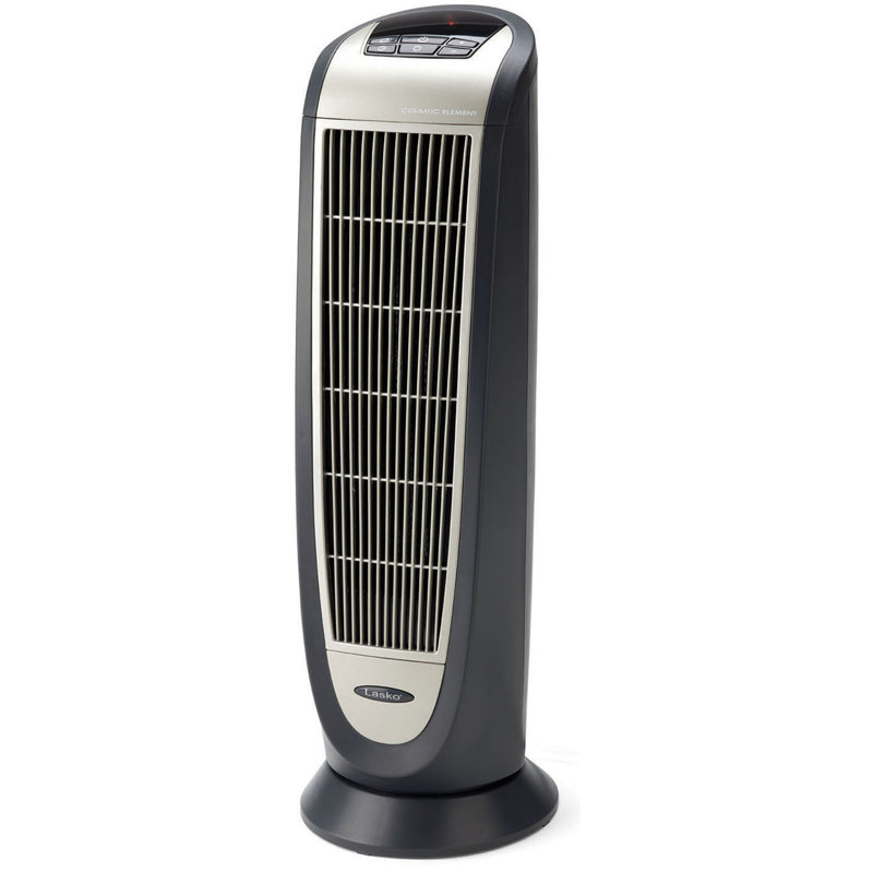 Lasko Ceramic 1 500 Watt Portable Electric Fan Tower Heater With