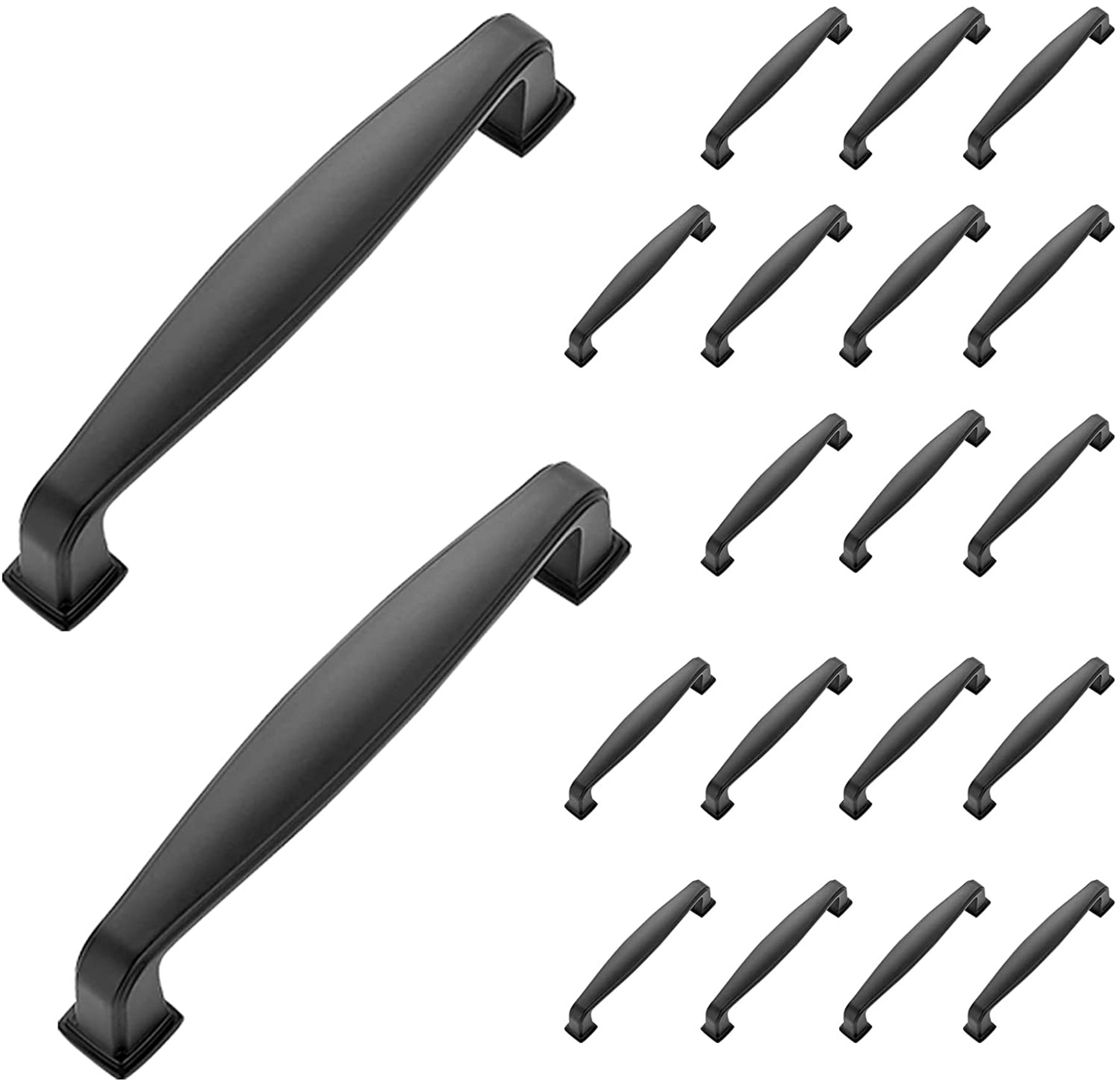 PIONEER COMMERCE Kitchen Handles Matte Black Pulls Handles For