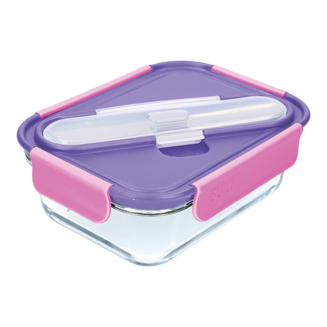 0.9L Lunch Bento Boxes with Cutlery