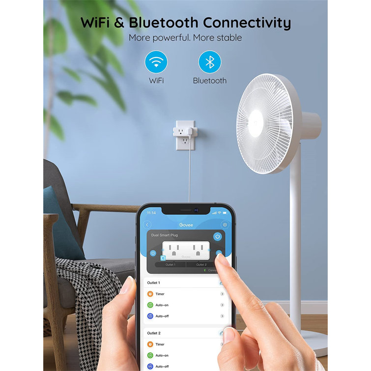 IFTTT & Assistant US Plug Semoic 2 Pack Smart Plug 15A Smart Dual Outlet Sockets with Energy Monitoring Hands-Free Voice Control for Alexa IFTTT & Assistant US Plug Semoic 2 Pack Smart Plug 15A Smart Dual Outlet Sockets with Energy Monitoring Hands-Free Voice Control for Alexa