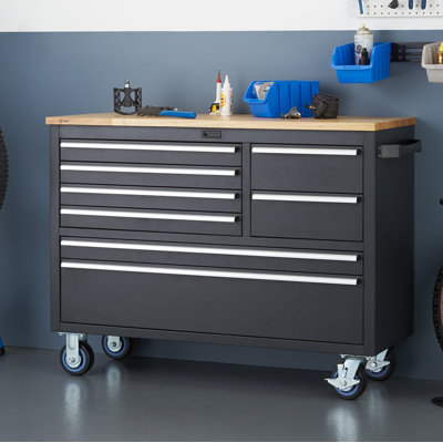 Leonel Rolling 48w Wood Top Workbench Wfx Utility