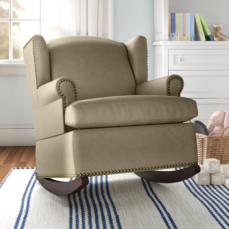 Three Posts Baby Kids Scituate Wingback Rocking Chair Reviews