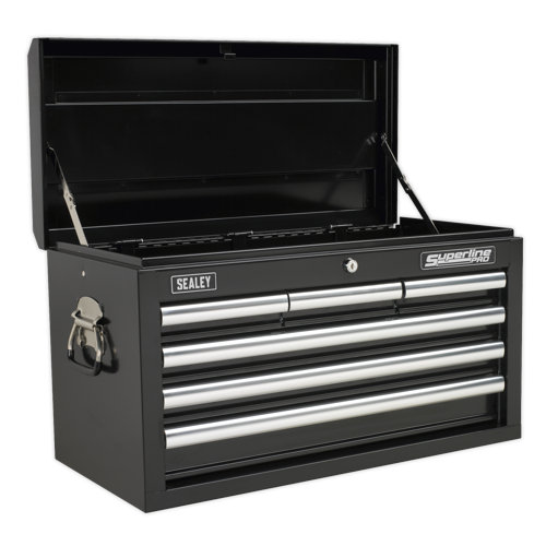 Sealey AP33069B Topchest 6 Drawer with Ball Bearing Slides - Black