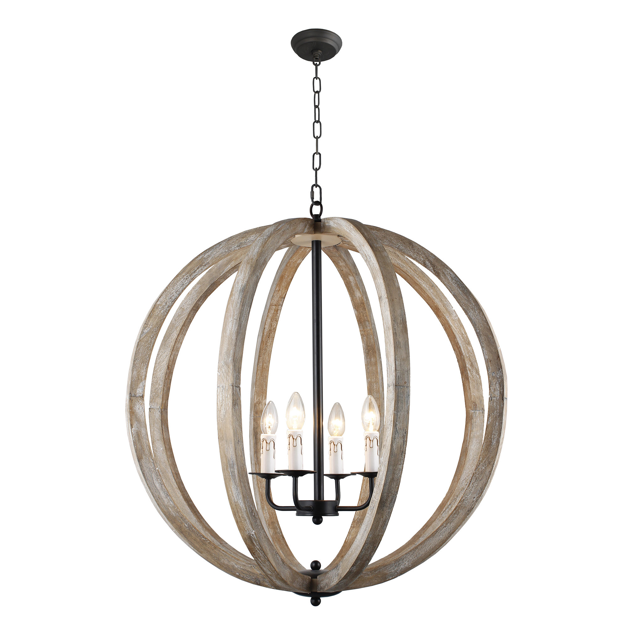One Allium Way Allaryce 4 Light Unique Statement Globe One Allium Way Allaryce 4 Light