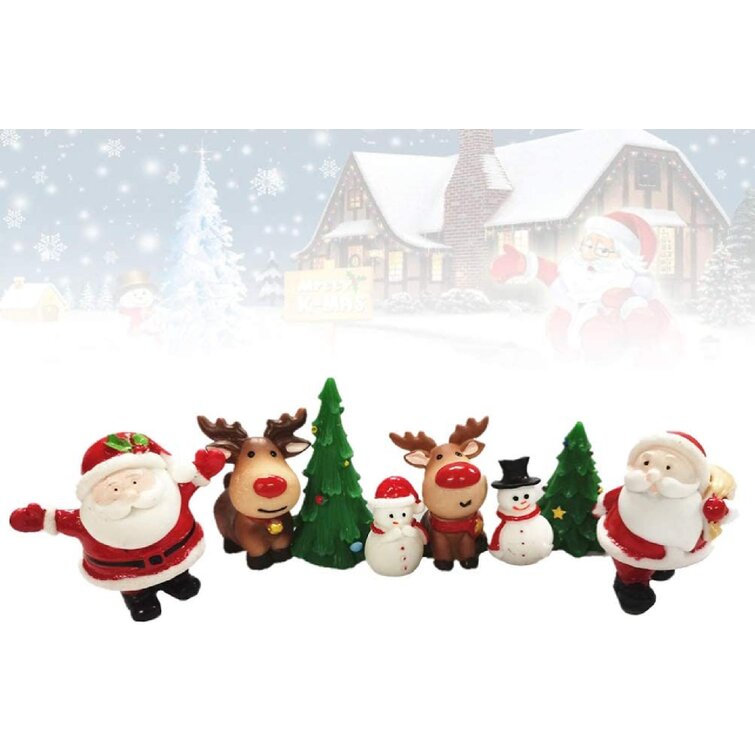 Miniature Snowman Bathroom Dollhouse Tabletop Holiday Decor 5 Pc Set