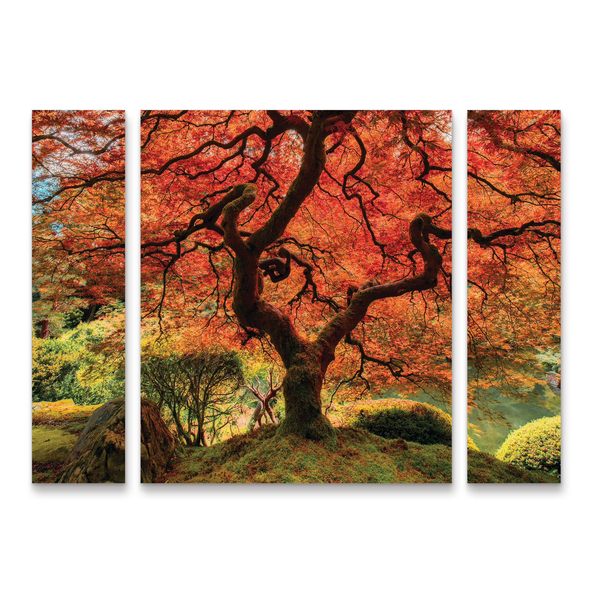 Latitude Run® The Tree Vertical by - 3 Piece Wrapped Canvas Graphic Art ...