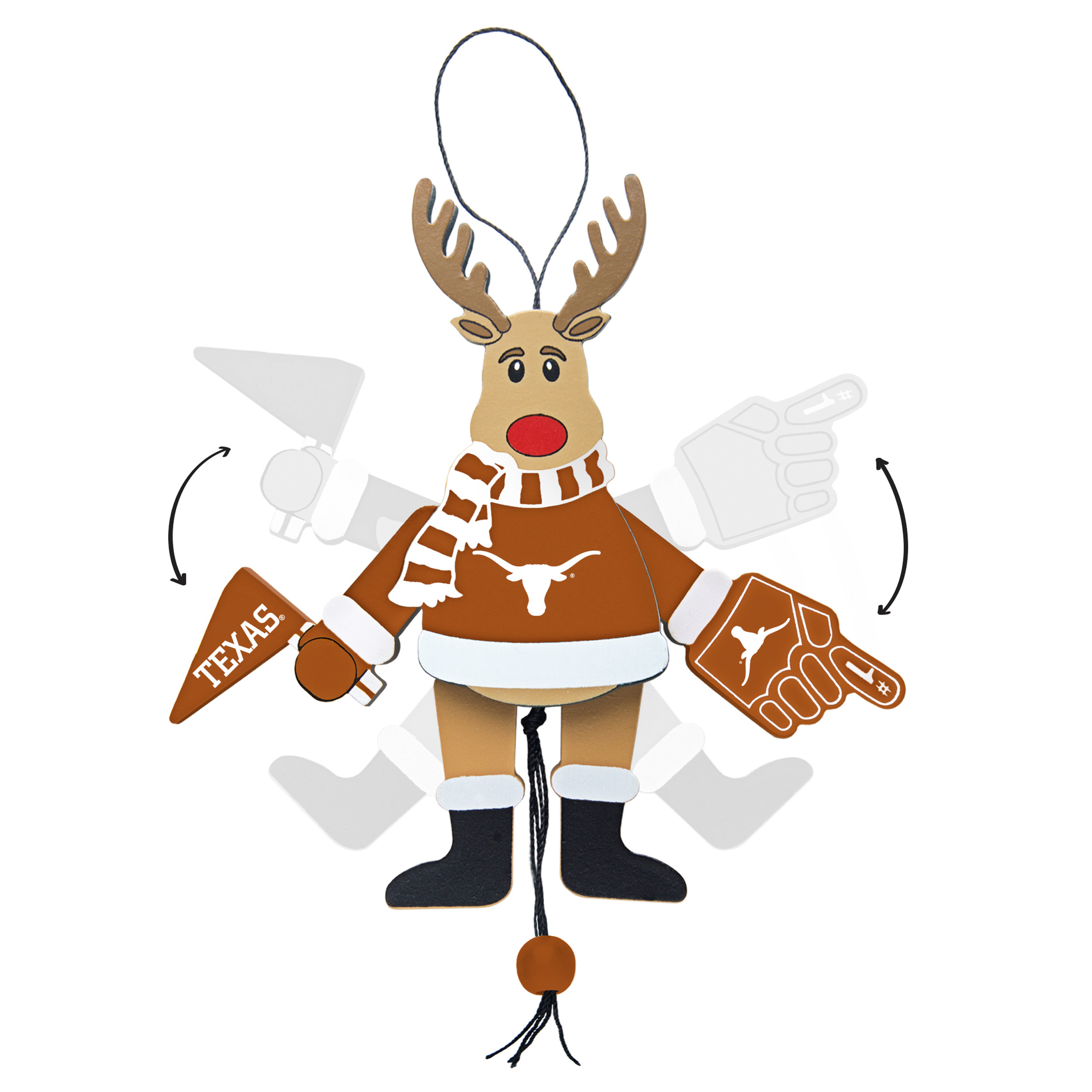 NCAA Texas Longhorns Snowflake Ornament