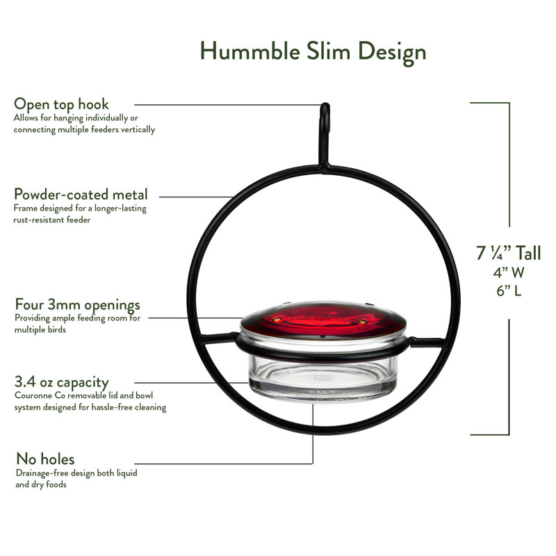 Couronne Mosaic Hummingbird Feeder Reviews Wayfair