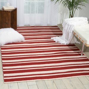 Stoughton Hand-Woven Red Area Rug