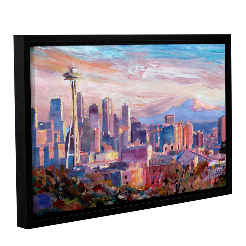 Artwall Seattle Skyline With Space Needle By Marcus Martina