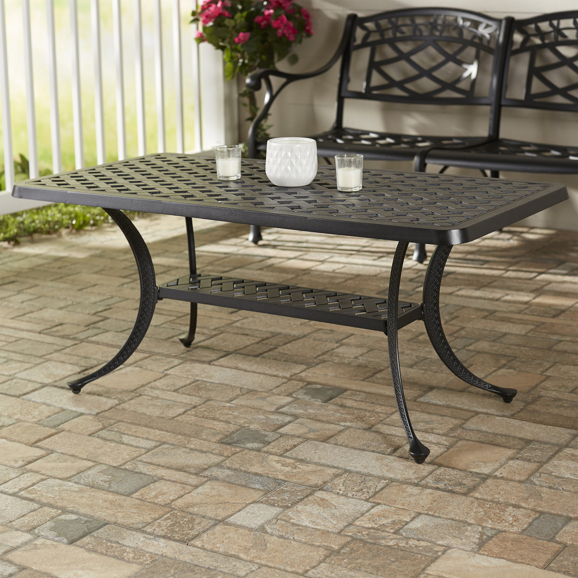 Darby Home Co Lomax Cast Aluminum Rectangular Coffee Table Reviews Darby Home Co Lomax Cast Aluminum Rectangular Coffee Table Reviews Wayfair