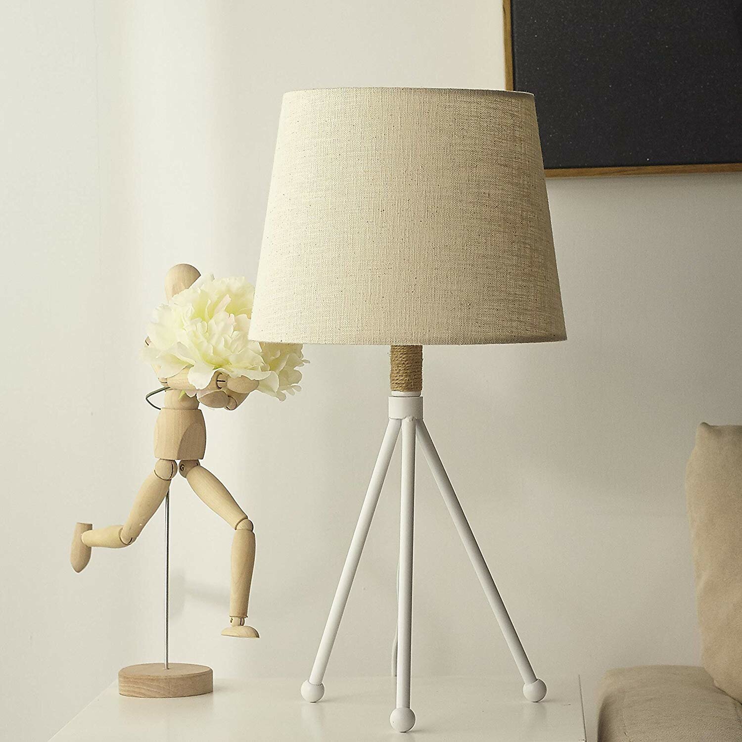 tripod floor and table lamp set