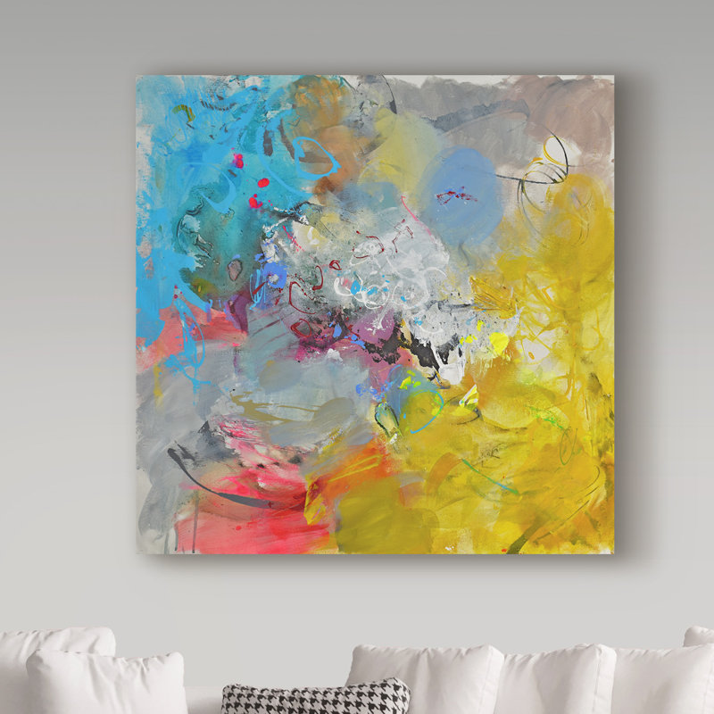Trademark Art Colorful Paint Acrylic Painting Print On Wrapped