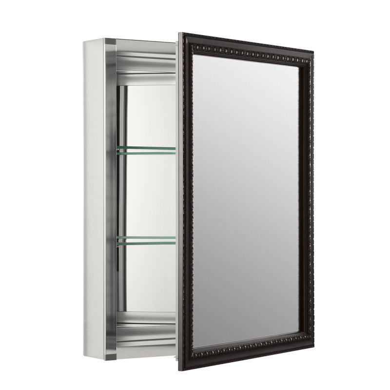 K 2967 Br1 Kohler 20 X 26 Surface Mount Framed Medicine Cabinet 20 X 26 Surface Mount Framed Medicine Cabinet With 2 Adjule Shelves