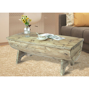 Duboce Vintage Wooden Coffee Table with Storage by Loon Peak