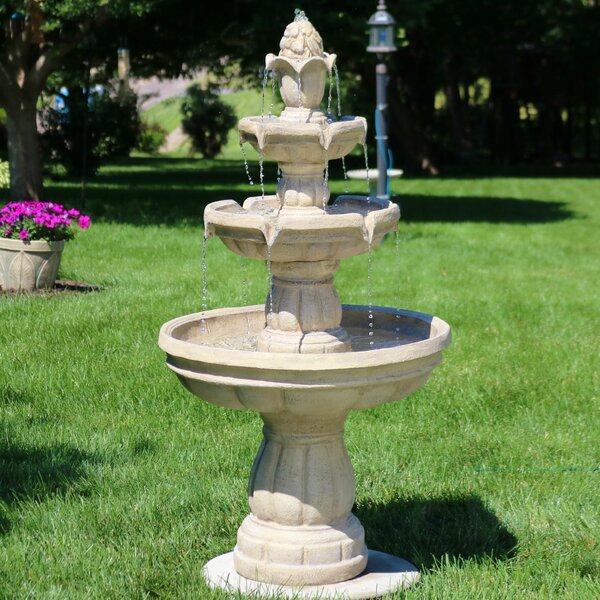 Fleur De Lis Living Galles Fiberglass Water Fountain & Reviews | Wayfair