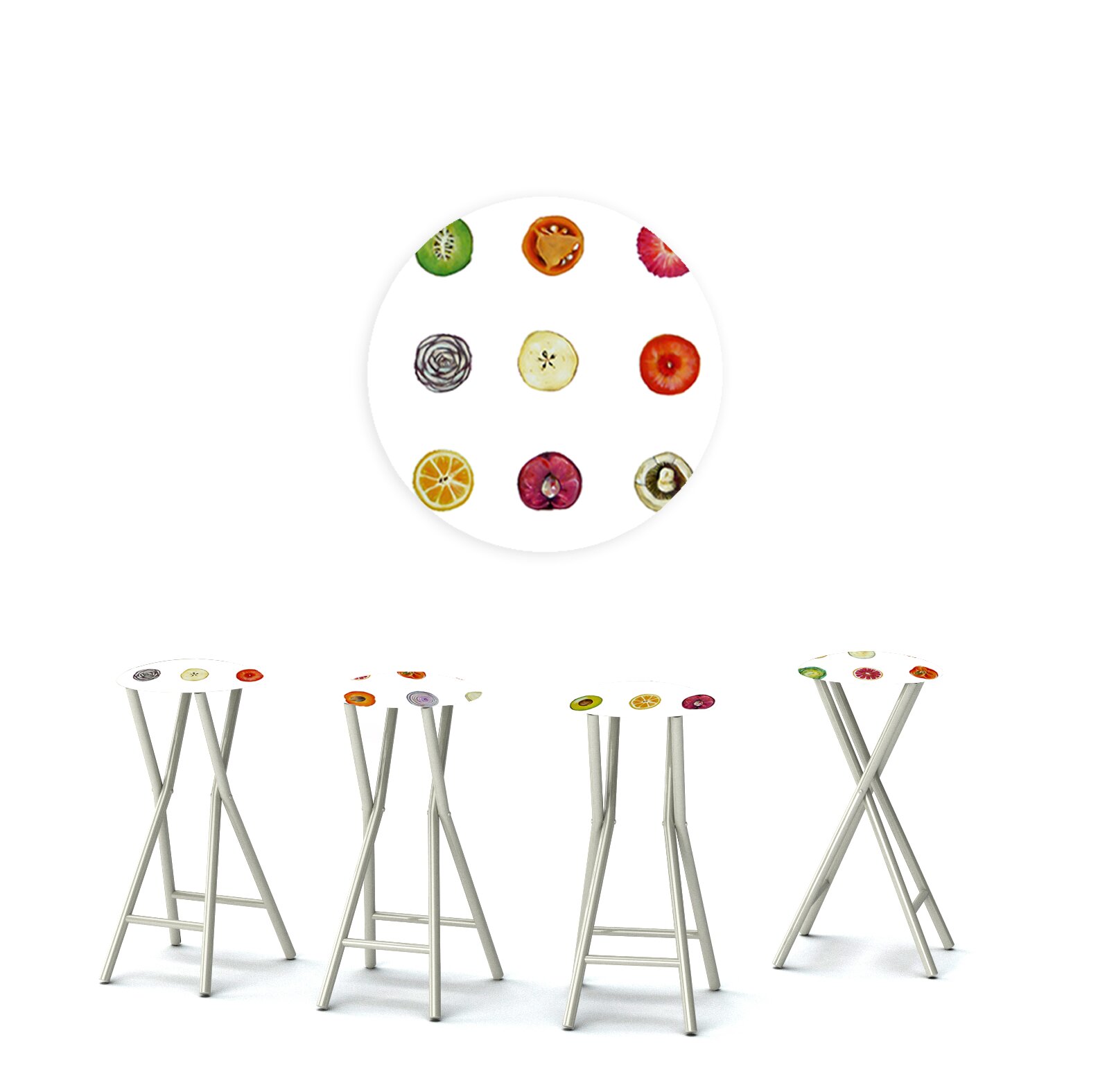 fold down bar stools