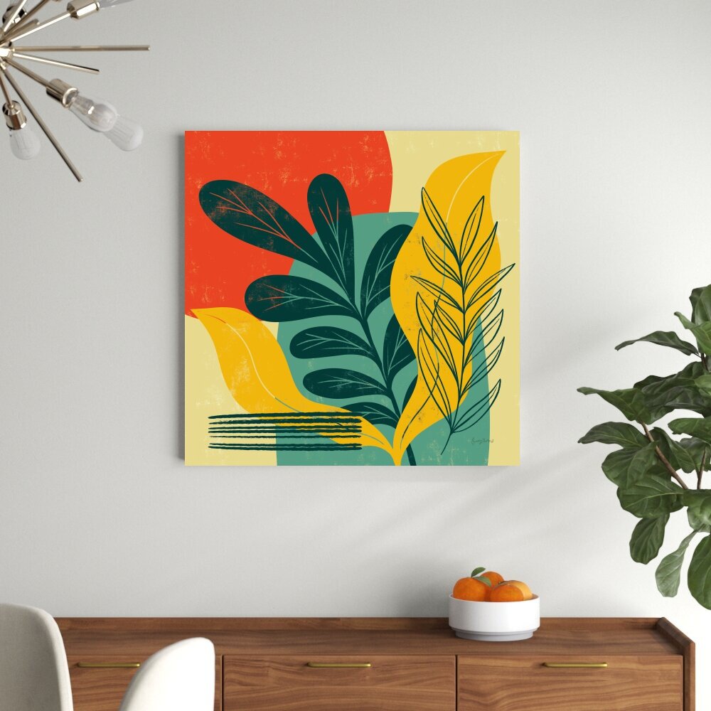 George Oliver Mid Century Modern III by Becky Thorns - Wrapped Canvas ...