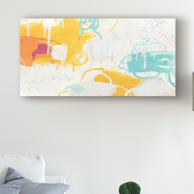 East Urban Home Playful Color I Acrylic Painting Print On