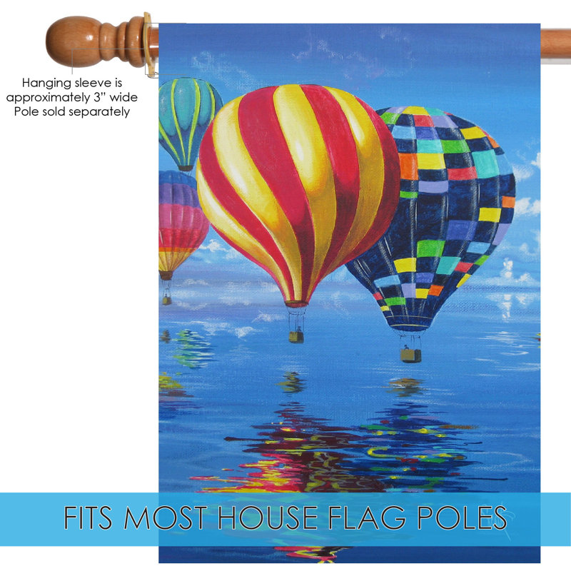 Toland Home Garden Flight Of The Balloons 28 X 40 Inch House Flag Wayfair