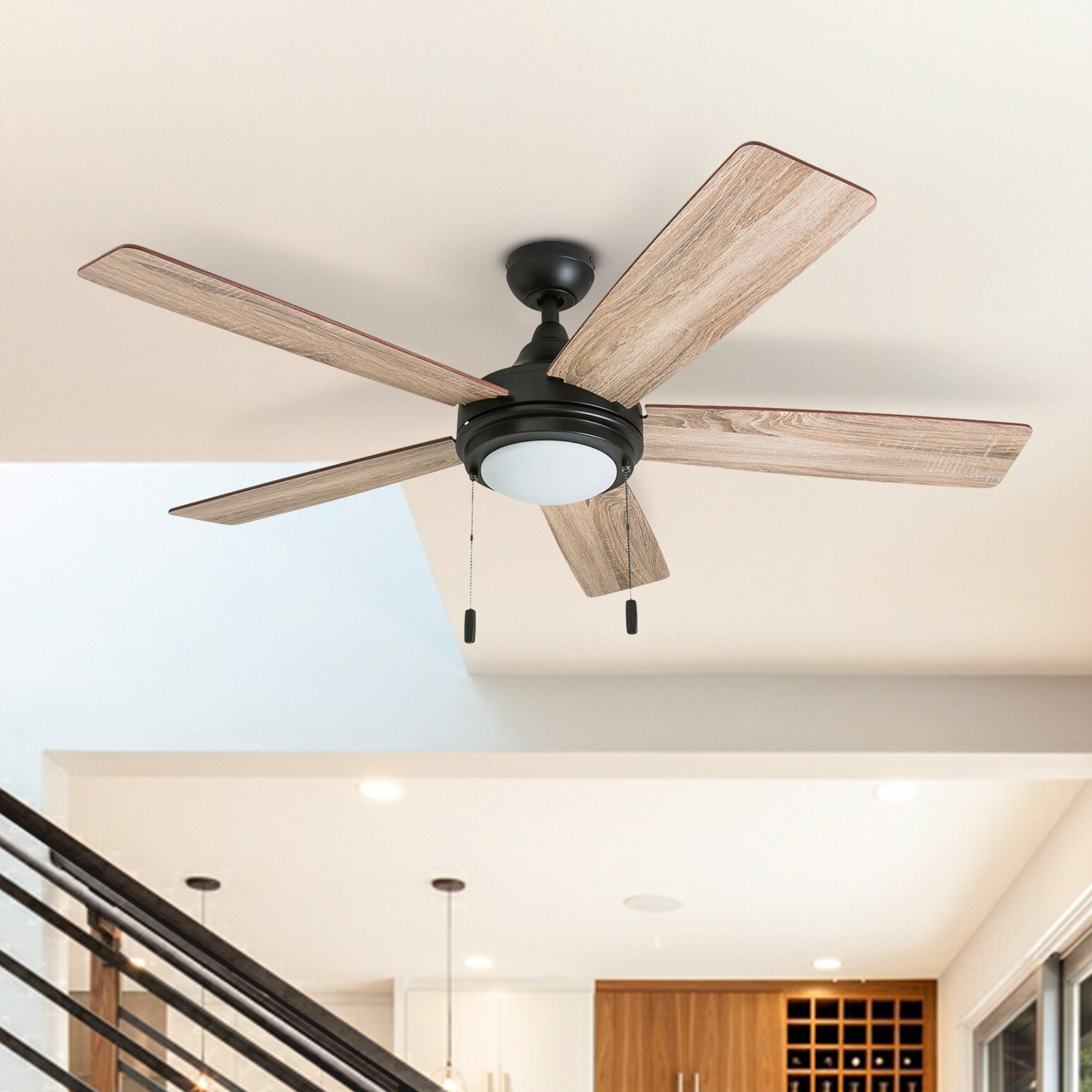 coastal ceiling fan with light