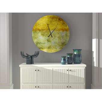 Millwood Pines Oversized Sherrard Wall Clock Reviews Wayfair