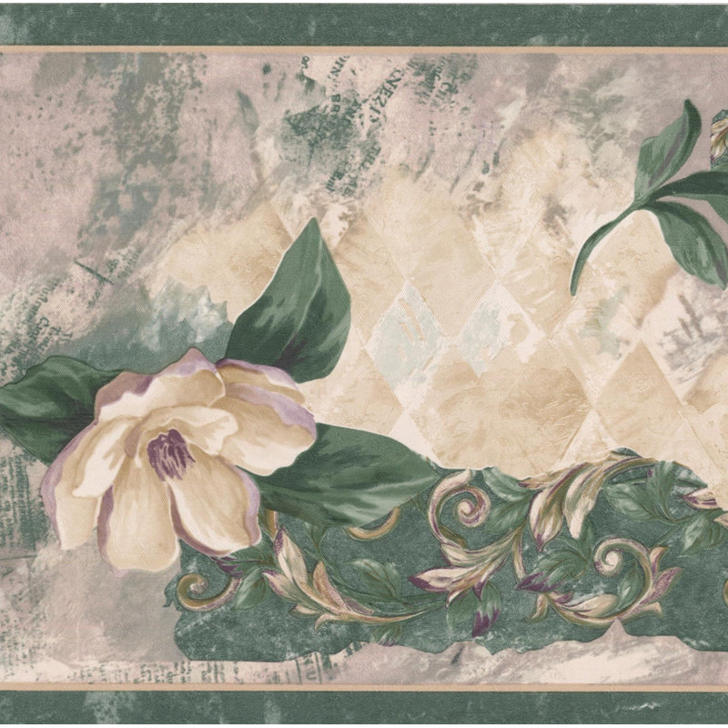 Astoria Grand Kravitz Flowers Vintage Retro Design 15 L X 7 W
