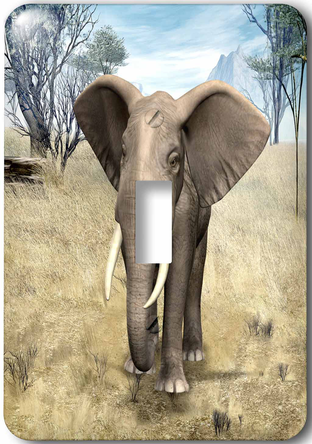 3drose African Savanna Elephant 1 Gang Toggle Light Switch Wall Plate Wayfair