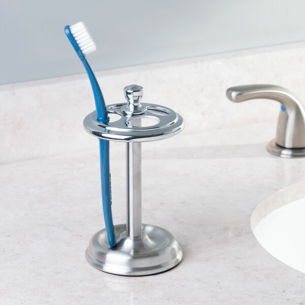 JUSTIME BRASS CHROME PLATED TOOTH BRUSH HOLDER 6922-35-80CP TILT STABLE DEISGN 