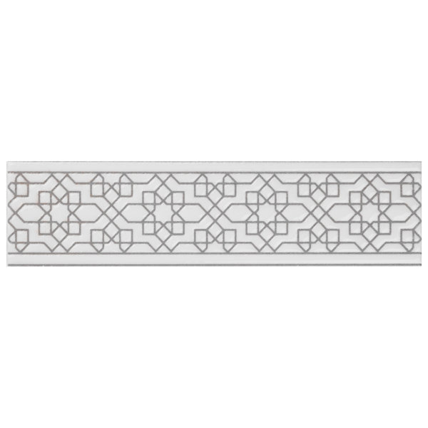 Elitetile Hispalis 2 X 7 88 Ceramic Listello Tile In White Wayfair Ceramic Listello Tile In White