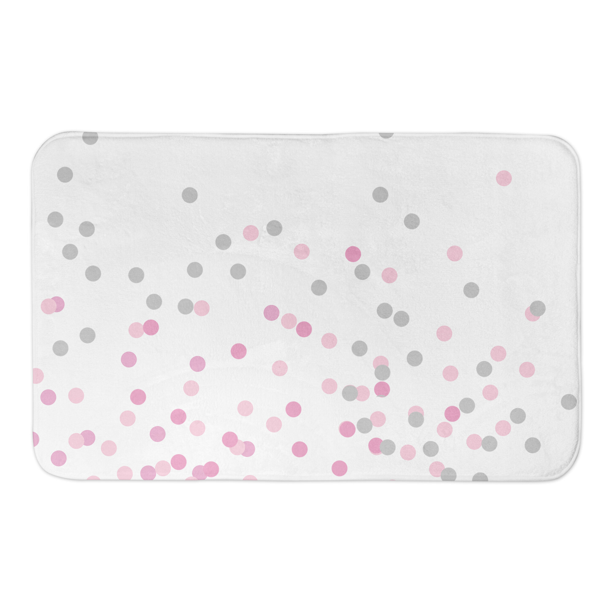 House Of Hampton Clearbrook Polkas Rectangle Non Slip Polka Dots Bath Rug Wayfair