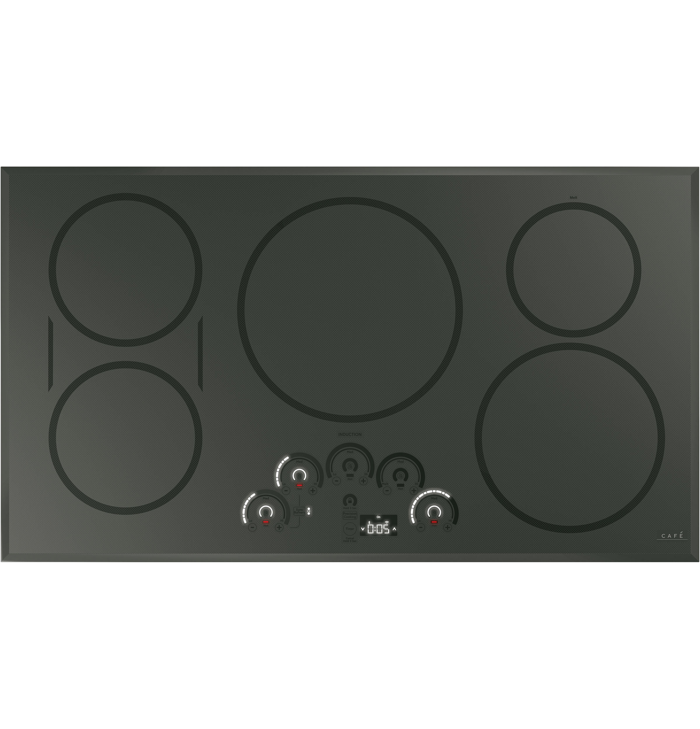 Cafe 36 Built In Touch Control Induction Cooktop With 5 Burners