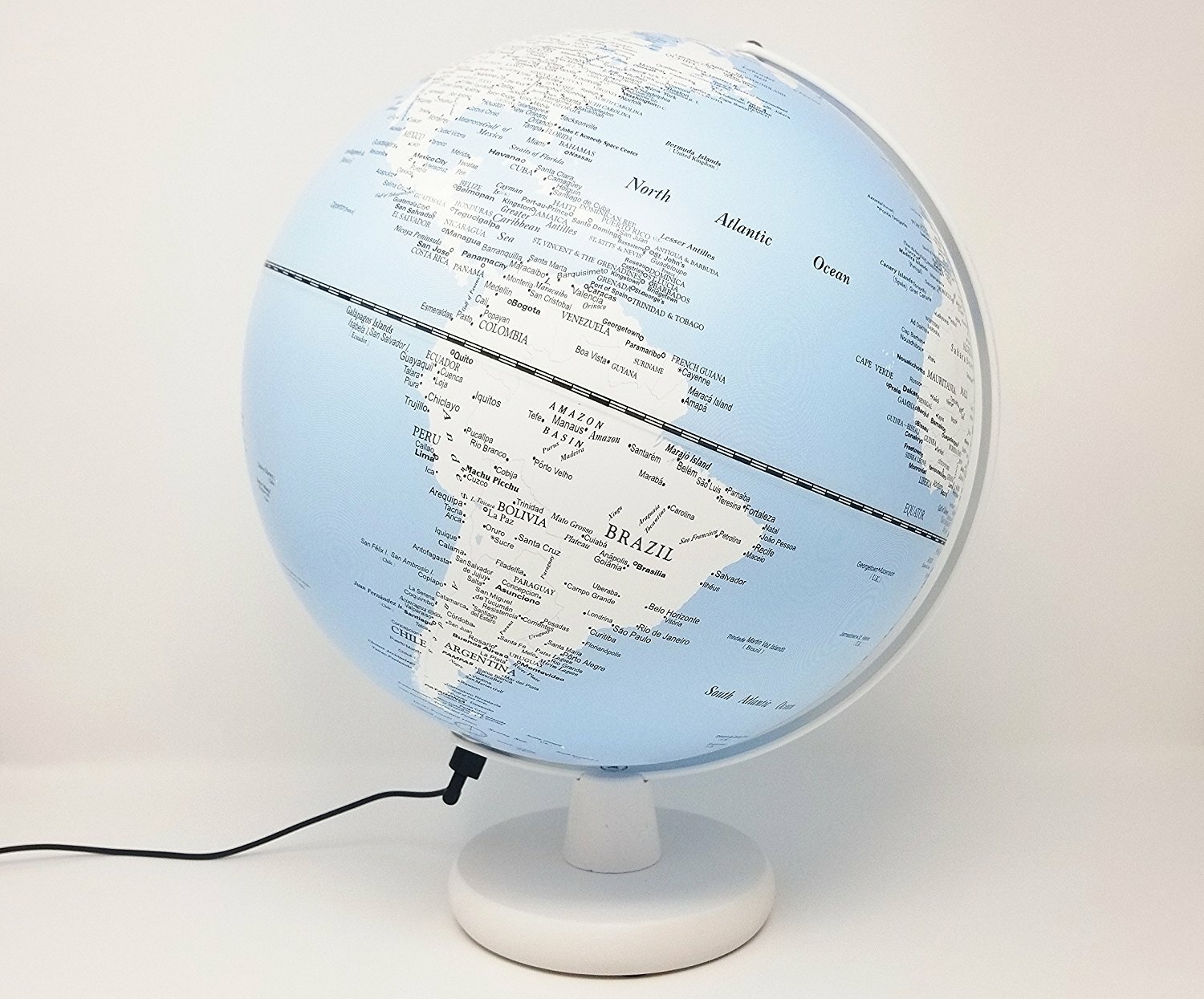 5 Inch Dia' Pastel Country Nautical Sphere Globe World Globe Home Office Desk 