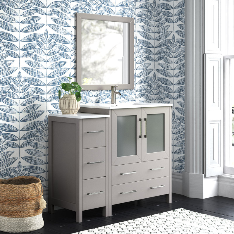 Jordon 42 Single Bathroom Vanity Set With Mirror Reviews Joss Main