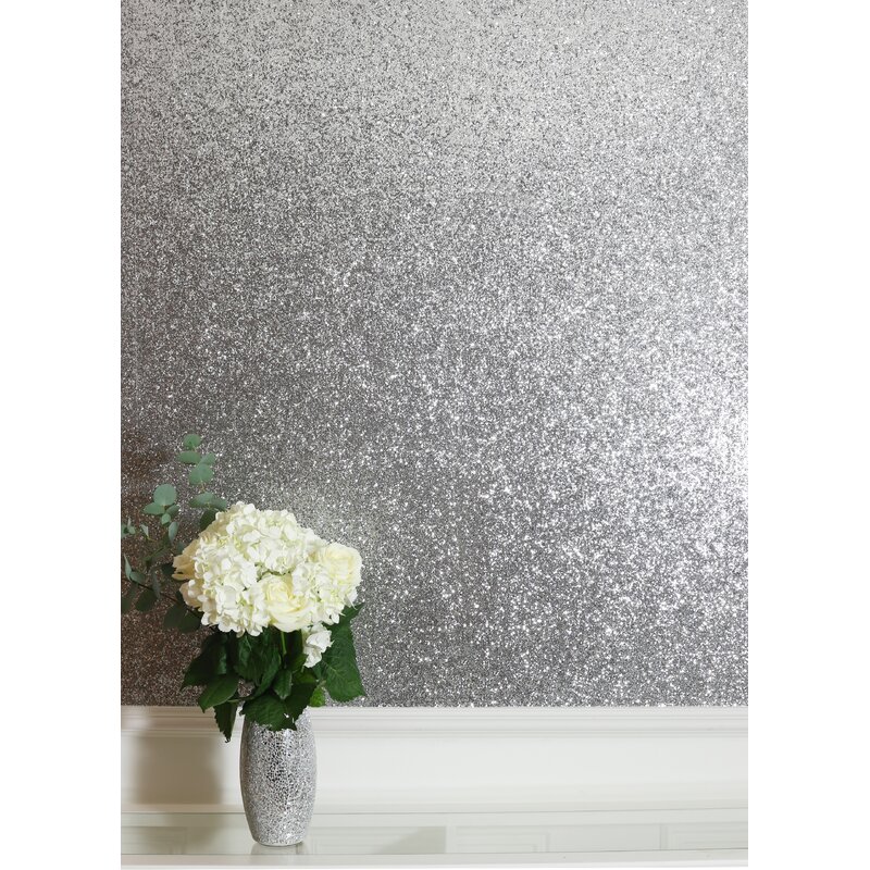 Everly Quinn Barefield Sequin 19 65 L X 20 5 W Texture Wallpaper Roll Reviews Wayfair