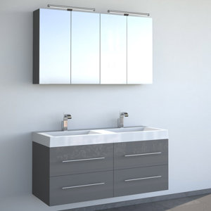 bad11® 120 cm Wandmontierter Waschtisch für Do..
