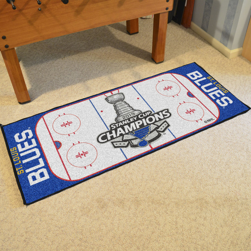 Fanmats Boston Bruins 2019 Stanley Cup Champions Rink Area Rug 2019 Stanley Cup Champions Rink