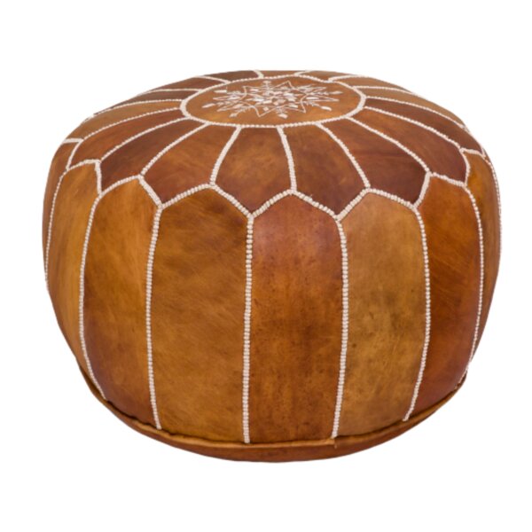 Large Pouf Ottoman Leather Pouf Ottoman Moroccan Pouf Leather unstuffed 14 inches x 20 inches Diameter Morrocan pouf ottoman Floor Pouf Seating Height 