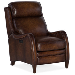 Stark Leather Power Recliner With Power Headrest by Hooker Furniture 2019 Sale