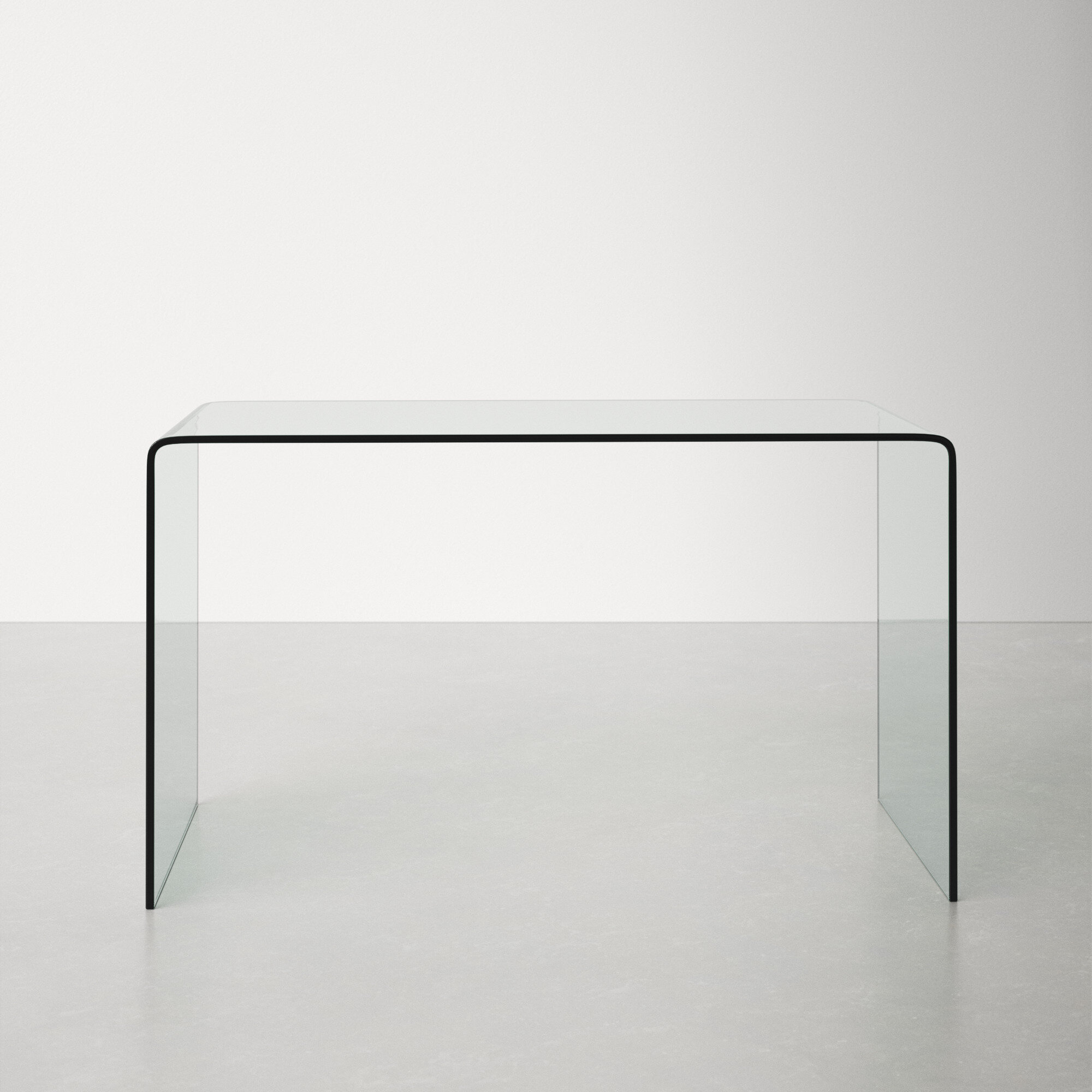 all glass desk