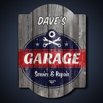 Personalized GARAGE Sign Printed *YOUR NAME* DURABLE Aluminum HIGH GLOSS PG#0059 